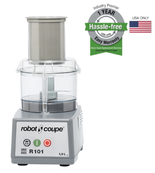 Robot Coupe R101PPLUS clear bowl combination food processor with pulse control