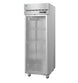 Left side view of the Hoshizaki R1A-FG glass door reach-in refrigerator