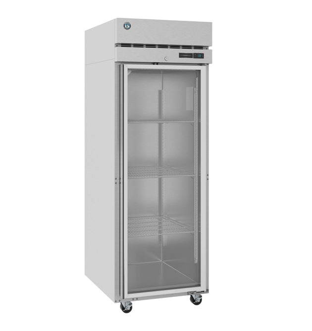 Right side view of the Hoshizaki R1A-FG glass door reach-in refrigerator