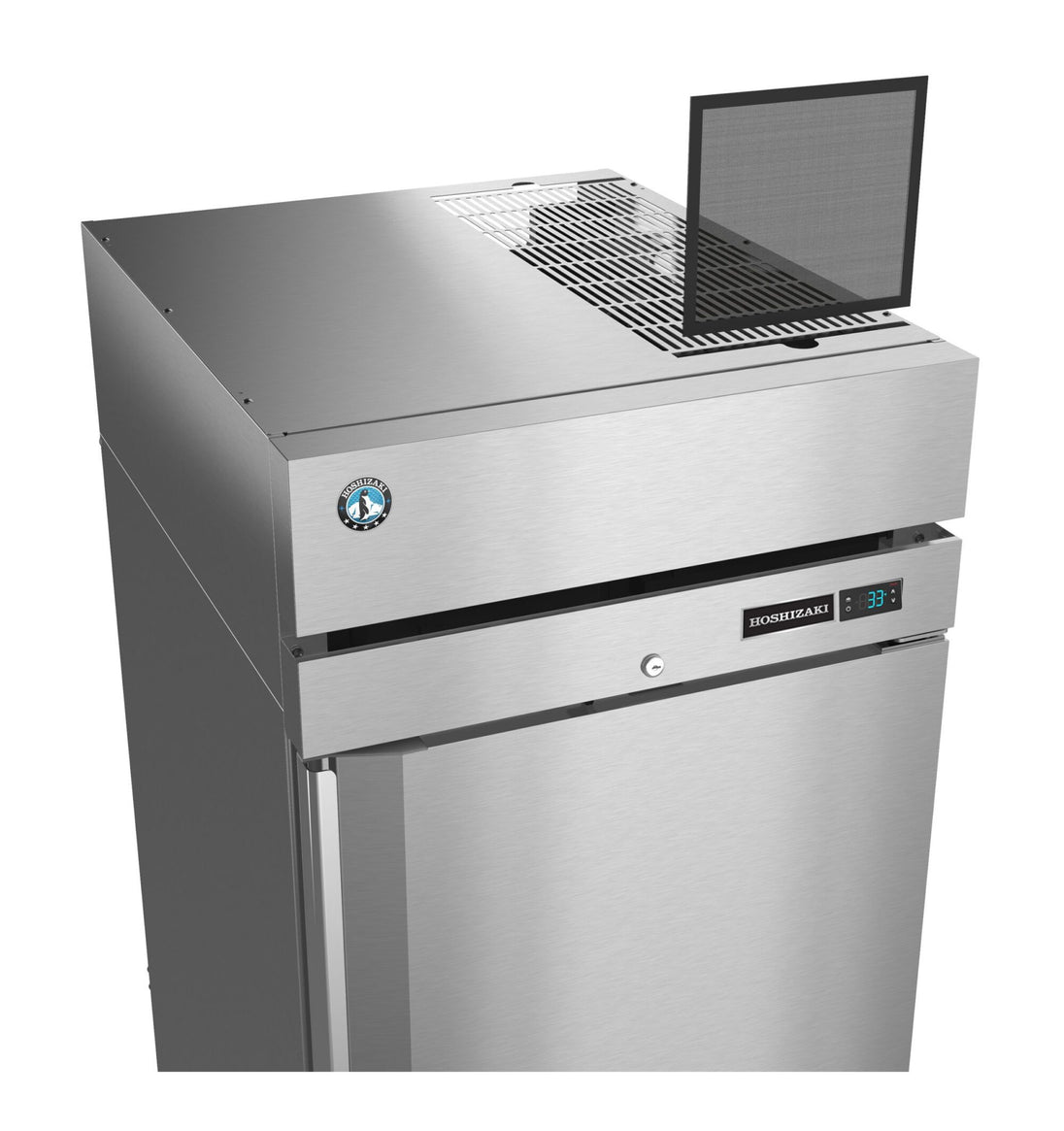 Front-accessible air filter on the Hoshizaki R1A-FS reach-in refrigerator