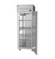 Hoshizaki R1A-FS reach-in refrigerator with the door open showing the interior