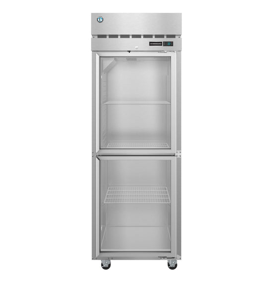 Hoshizaki R1A-HG one section reach-in refrigerator with half glass doors