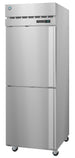 Left side view of the Hoshizaki R1A-HSL half door reach-in refrigerator