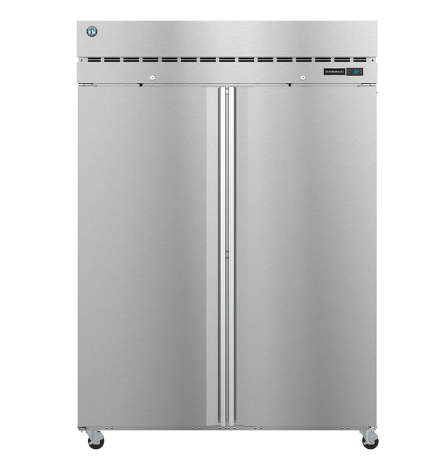 Hoshizaki R2A-FS Steelheart Series two section reach-in refrigerator with full stainless steel doors