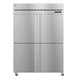 Hoshizaki R2A-HS Steelheart Series two section reach-in refrigerator with half stainless steel doors