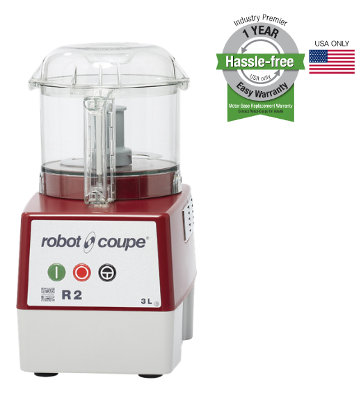 Robot Coupe R2BCLR clear bowl vertical cutter mixer