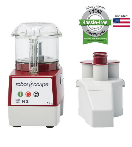 Robot Coupe R2NCLR clear bowl combination food processor