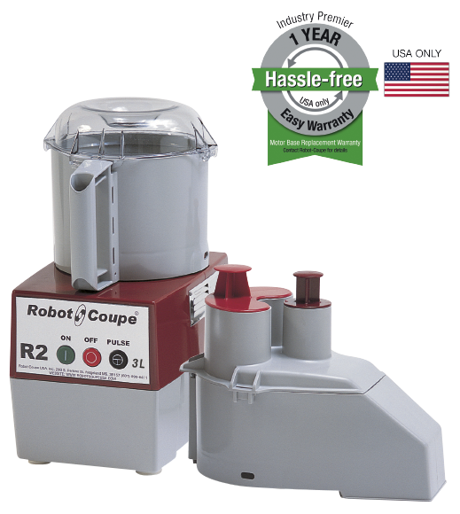 Robot Coupe R2N countertop combination continuous feed food processor