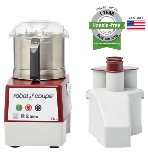 Robot Coupe R2U stainless steel bowl combination food processor
