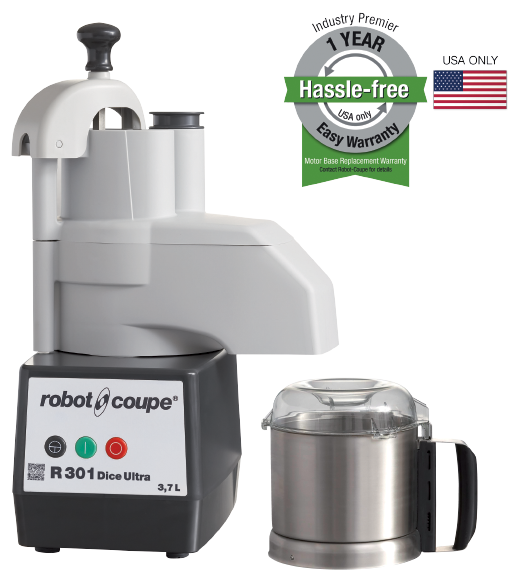 Robot Coupe R301UDICE stainless steel combination food processor with dicing kit