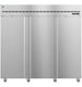 Hoshizaki R3A-FS Steelheart Series three section reach-in refrigerator with full stainless steel doors
