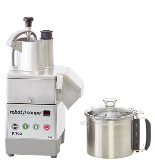 Robot Coupe R702 combination continuous feed food processor with cutter bowl