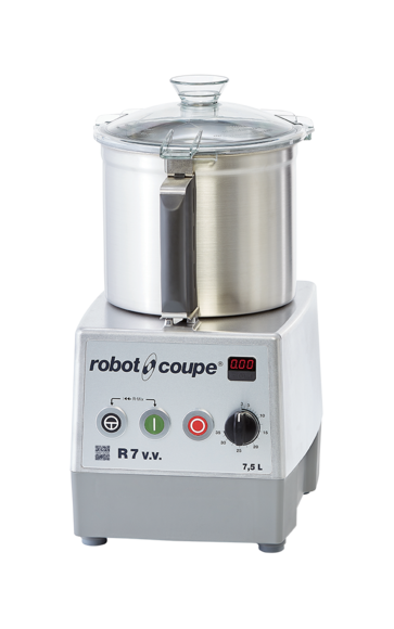 Robot Coupe R7VV countertop vertical cutter mixer with 7.5 quart stainless steel bowl