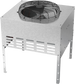 Ice-O-Matic RC406C40 remote condenser for CIM2046R and CIM2047R ice machines, right angle view