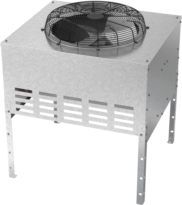 Ice-O-Matic RC406C49 remote condenser for CIM2046R49 and CIM2047R49 ice machines, right angle view