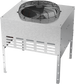 Ice-O-Matic RC406C49 remote condenser for CIM2046R49 and CIM2047R49 ice machines, right angle view