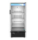 Hoshizaki RM-10-HC single section glass door refrigerated merchandiser, front view