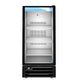 Hoshizaki RM-10-HC-BLK black glass door refrigerated merchandiser, front view