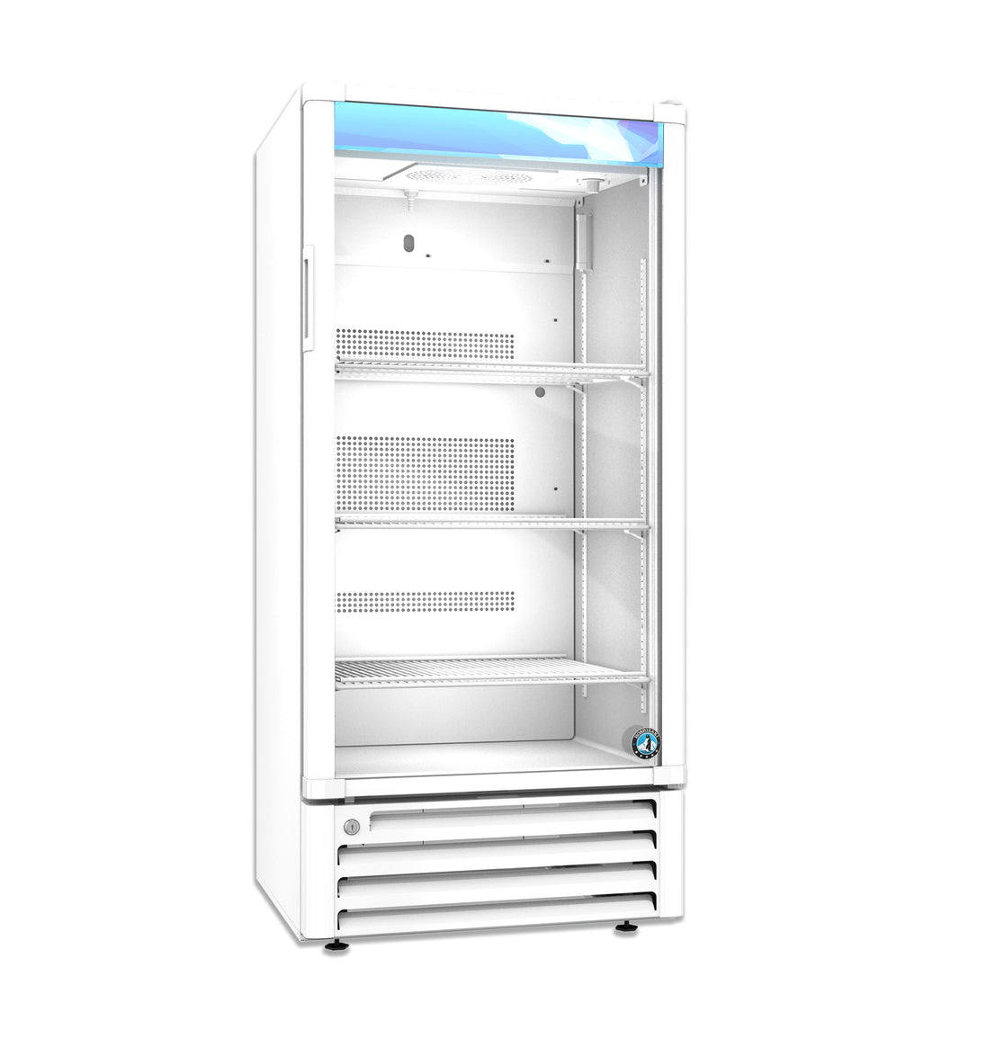 Hoshizaki RM-10-HC-WHT refrigerated merchandiser, right side view