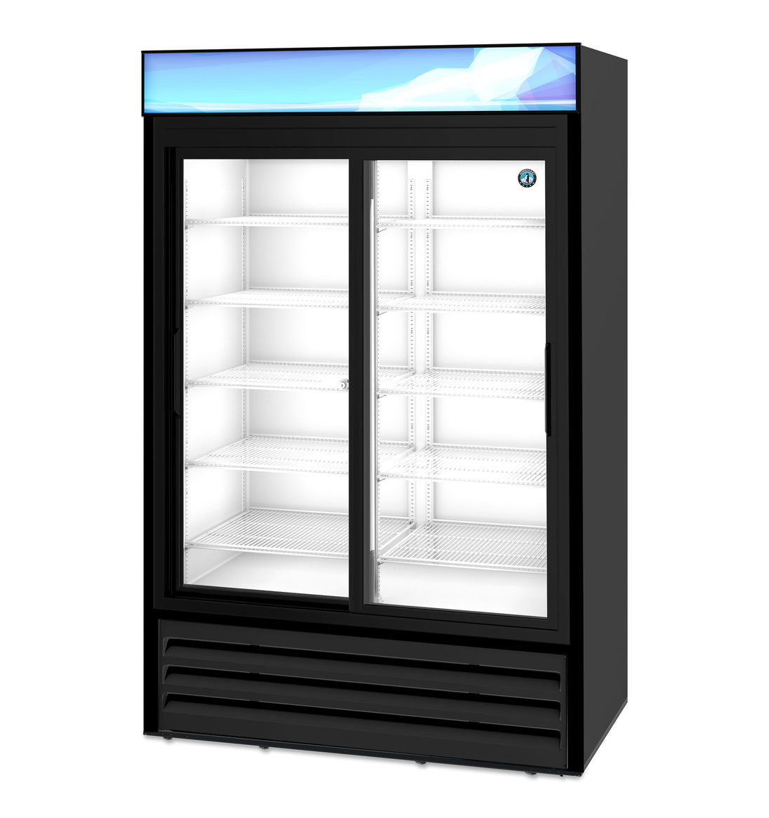Hoshizaki RM-45-SD-HC-BLK refrigerated merchandiser, left side view