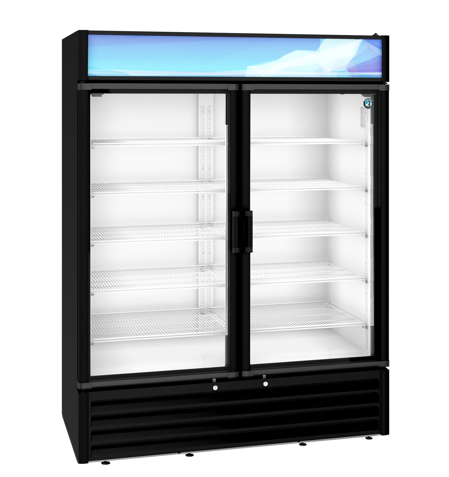 Hoshizaki RM-49-HC-BLK refrigerated merchandiser, right side view