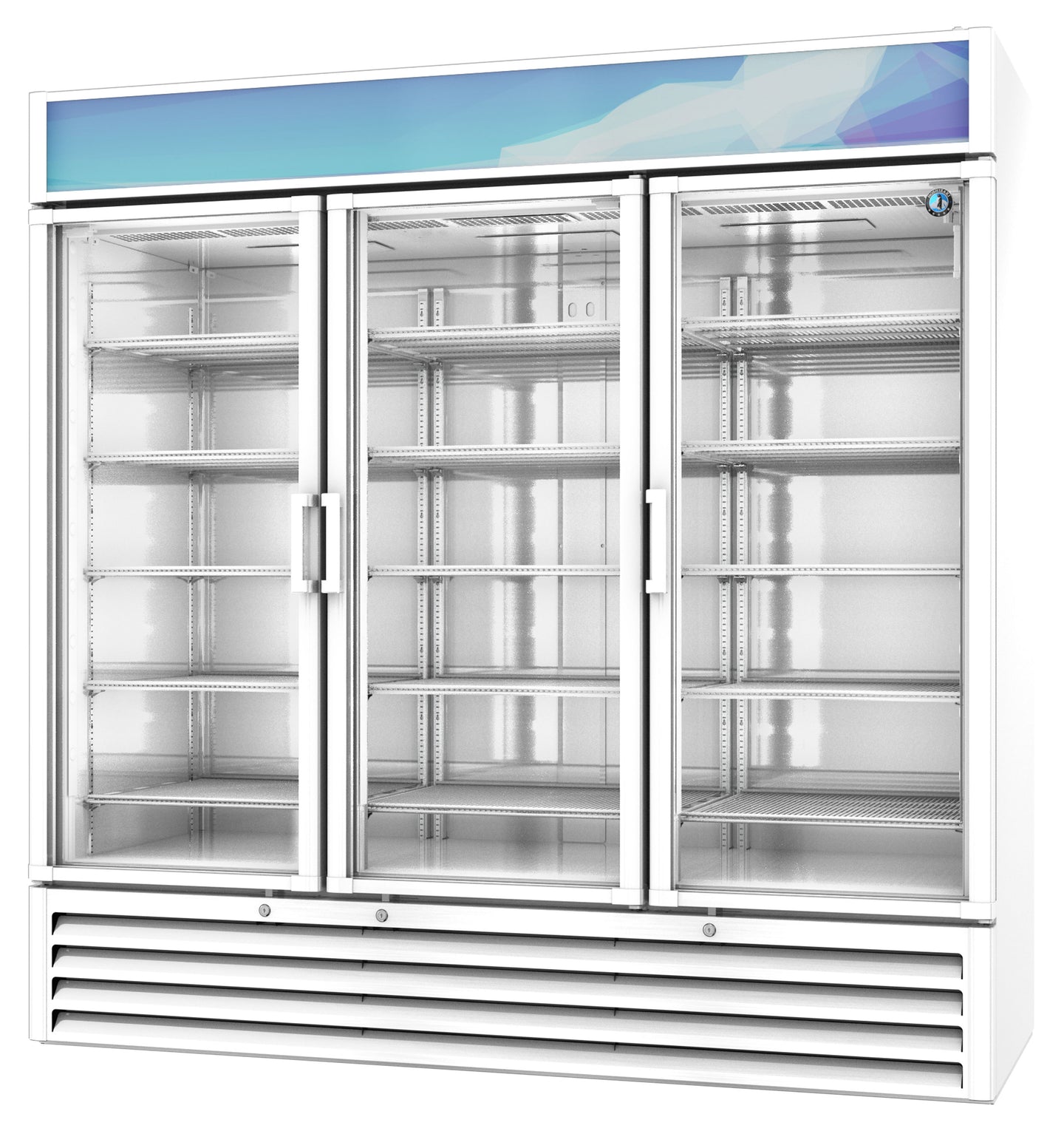 Hoshizaki RM-65-HC-WHT merchandiser refrigerator, left side view