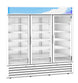 Hoshizaki RM-65-HC-WHT merchandiser refrigerator, right side view