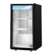 Hoshizaki RM-7-HC-BLK countertop merchandiser refrigerator, left side view