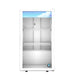 Hoshizaki RM-7-HC-WHT white countertop glass door merchandiser refrigerator, front view