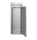Hoshizaki RN1A-FS roll-in refrigerator with stainless door open showing rack interior