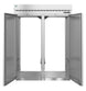 Hoshizaki RT2A-FS-FS roll-thru refrigerator with stainless doors open