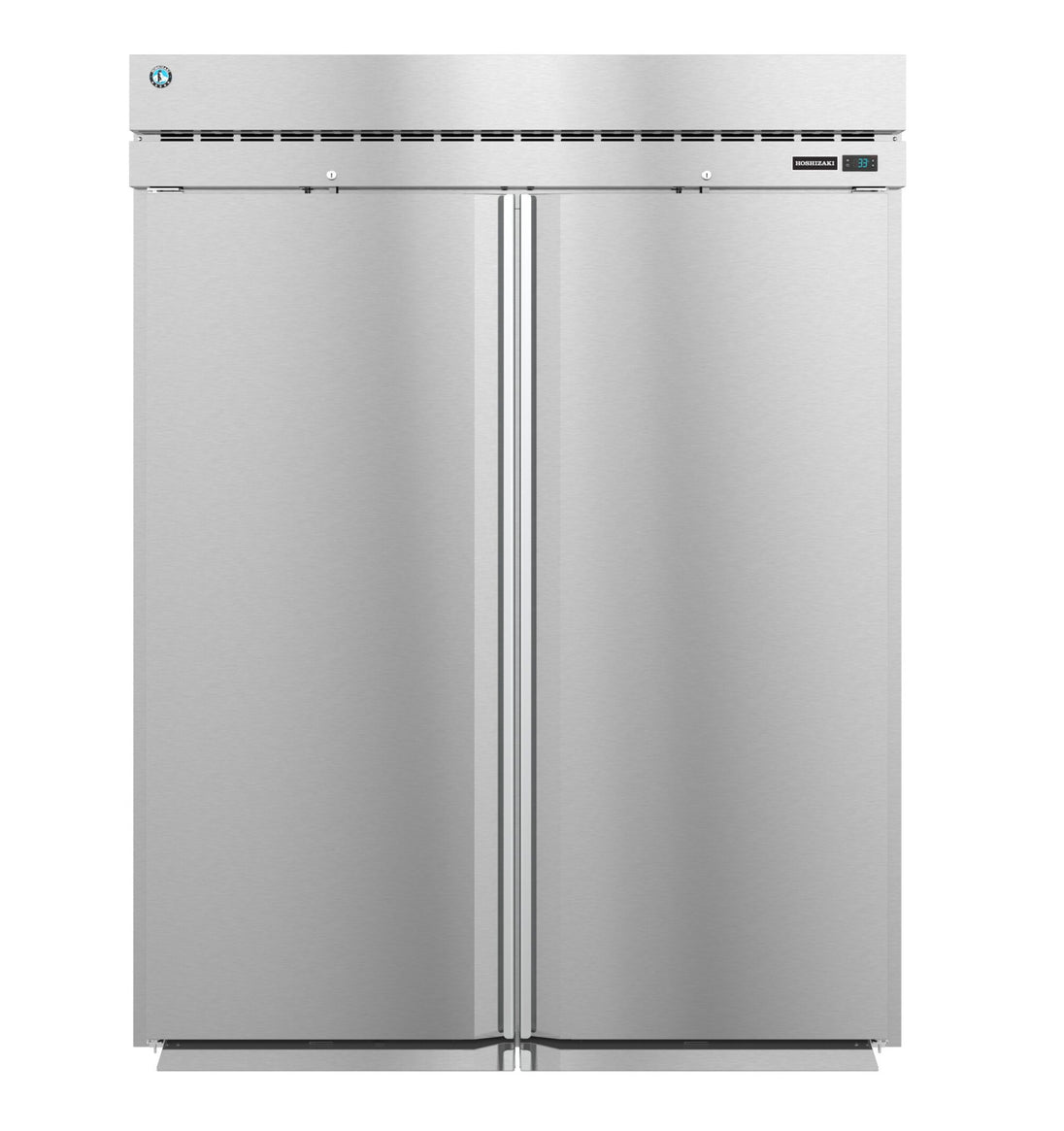 Hoshizaki RT2A-FS-FS Steelheart two section roll-thru refrigerator, front view