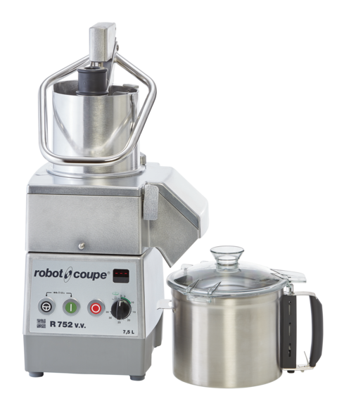 Robot Coupe R752VV combination continuous feed food processor with cutter bowl