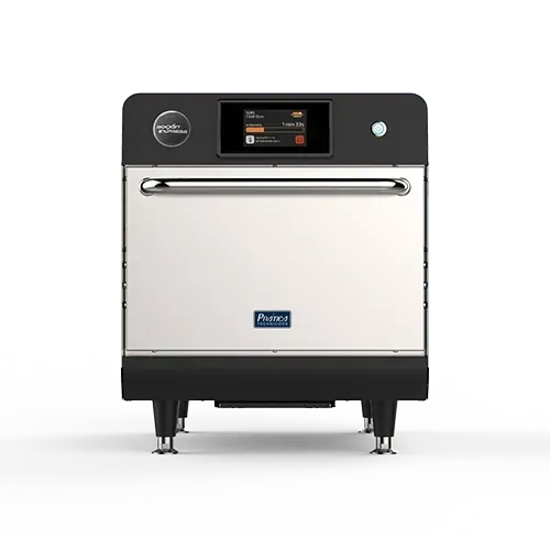 Pratica Rocket Express ventless high-speed oven in stainless steel, front view