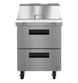 Hoshizaki SR27B-12MD2 prep table refrigerator, front view