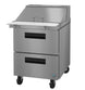 Hoshizaki SR27B-12MD2 27 inch Mega Top prep table refrigerator with two drawers