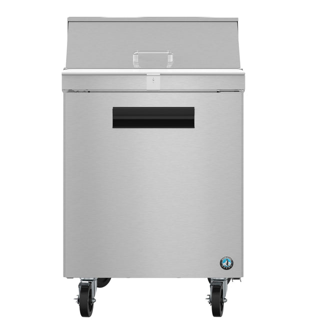 Hoshizaki SR27B-8 sandwich prep table refrigerator, front view