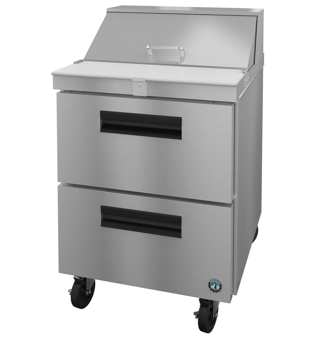 Hoshizaki SR27B-8D2 27 inch sandwich prep table refrigerator with two drawers