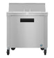 Hoshizaki SR36B-10 sandwich prep table refrigerator, front view