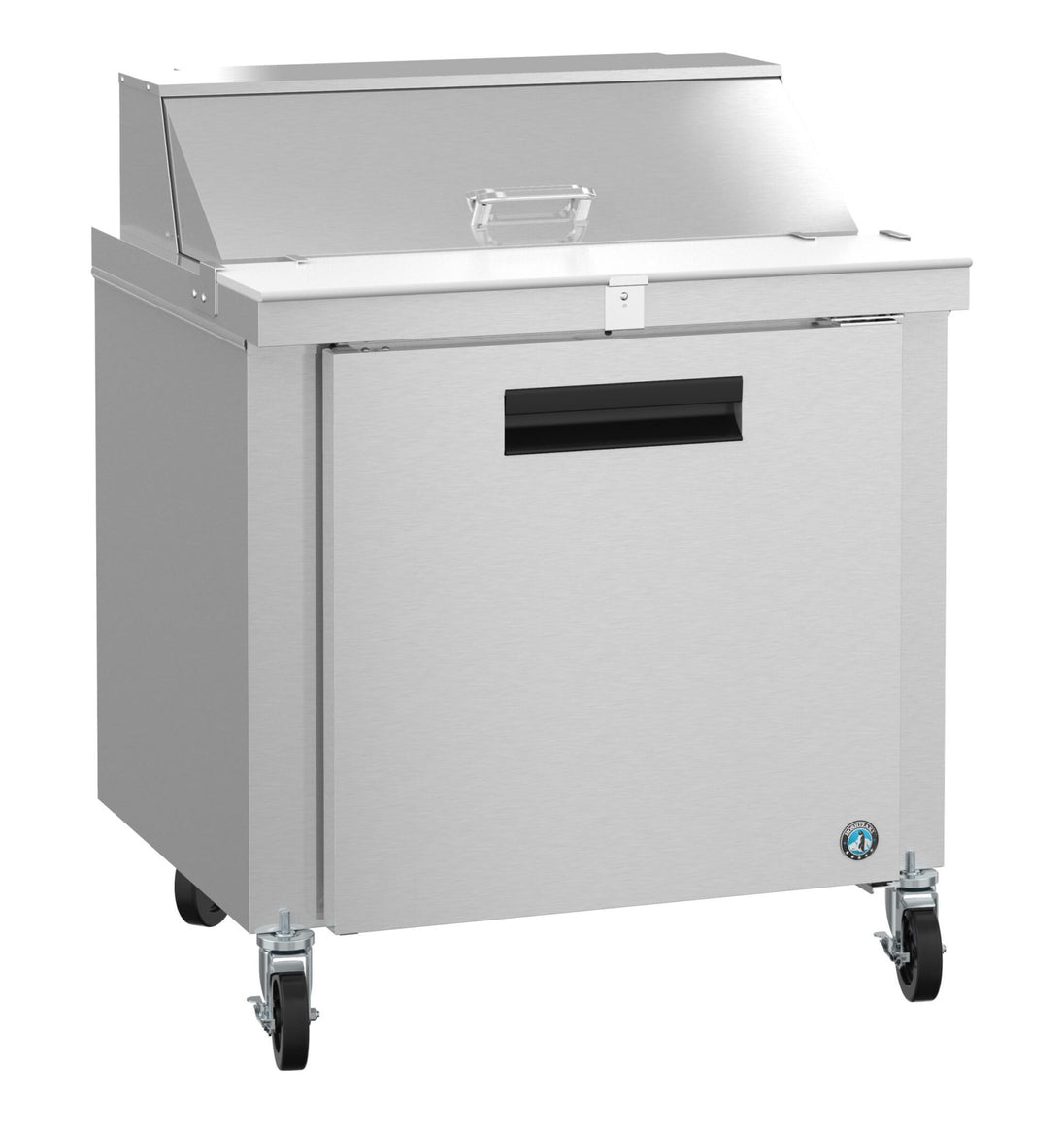 Hoshizaki SR36B-10 sandwich prep table refrigerator, right side view