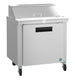 Hoshizaki SR36B-10 sandwich prep table refrigerator, right side view