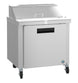 Hoshizaki SR36B-10 sandwich prep table refrigerator, right side view