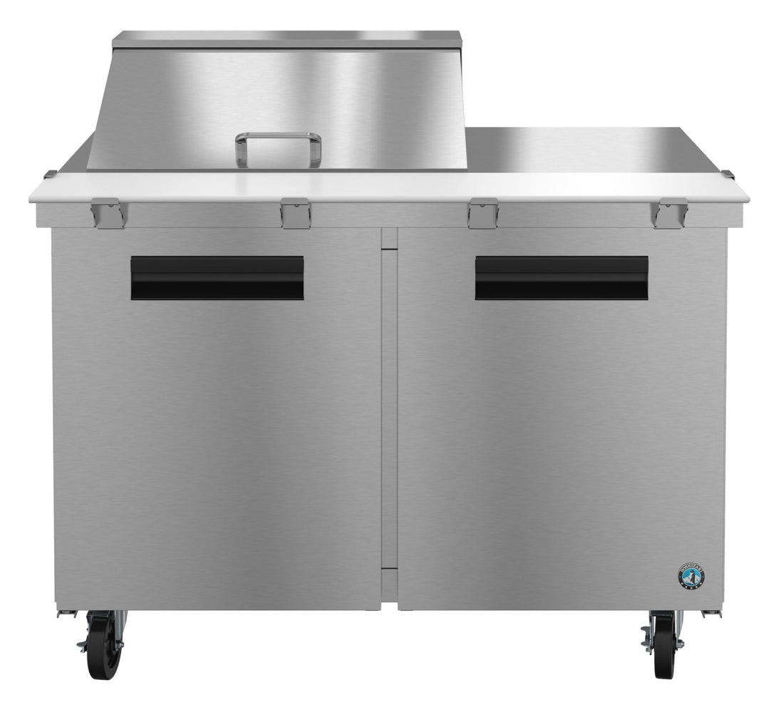 Hoshizaki SR48A-12M Mega Top prep table refrigerator, front view