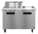 Hoshizaki SR48A-12M Mega Top prep table refrigerator, front view