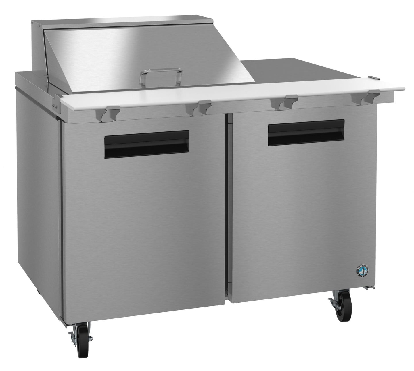 Hoshizaki SR48A-12M Mega Top prep table refrigerator, right side view