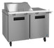 Hoshizaki SR48A-12M Mega Top prep table refrigerator, right side view