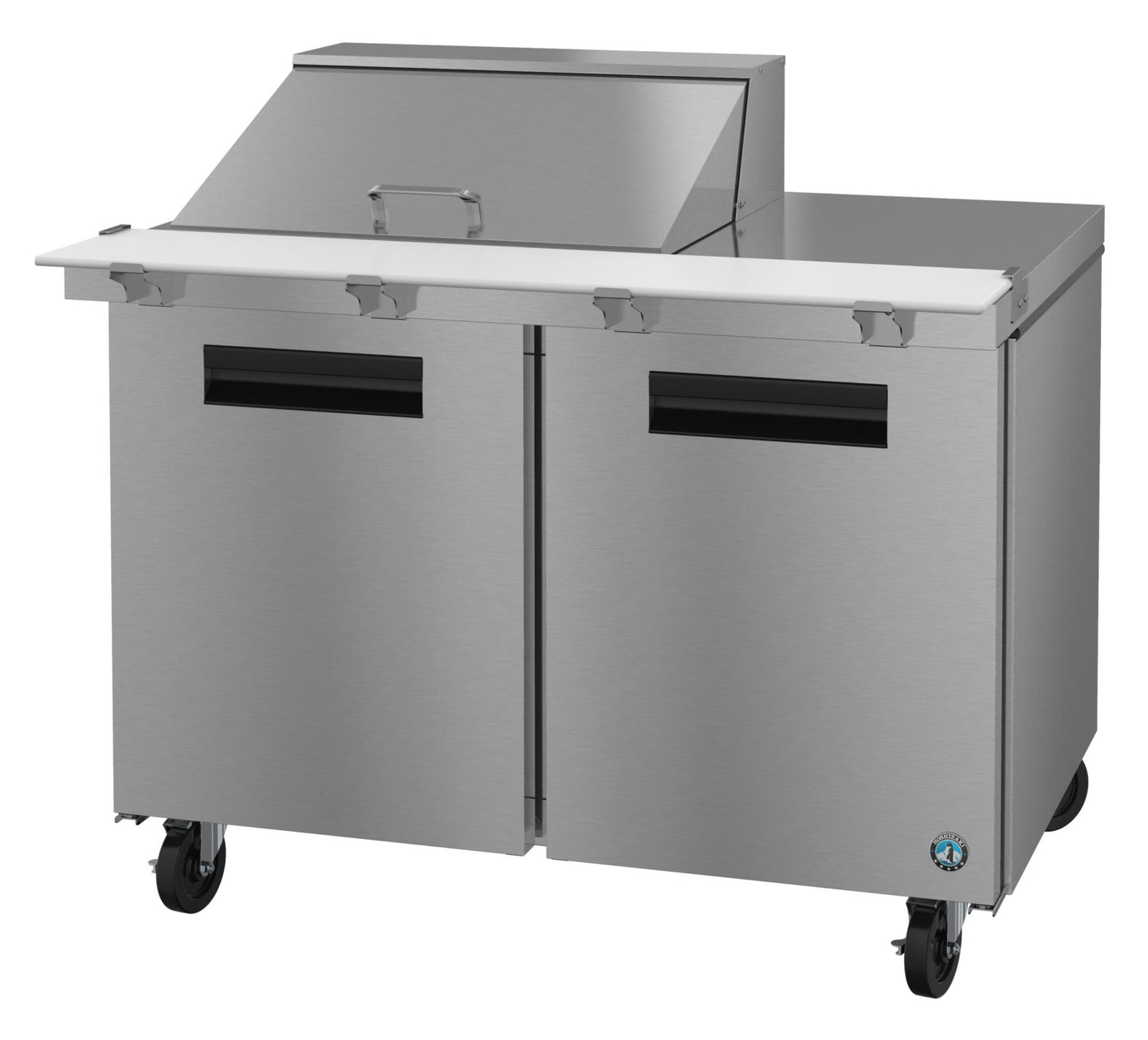 Hoshizaki SR48A-12M 48 inch two section Mega Top prep table refrigerator, Steelheart Series
