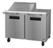 Hoshizaki SR48A-12M 48 inch two section Mega Top prep table refrigerator, Steelheart Series