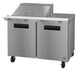 Hoshizaki SR48A-12M 48 inch two section Mega Top prep table refrigerator, Steelheart Series