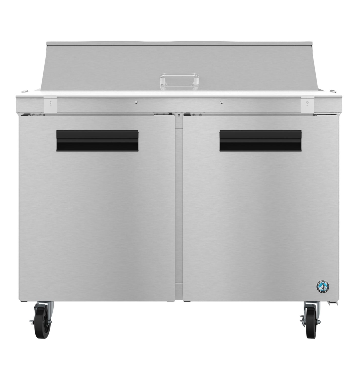 Hoshizaki SR48B-12 sandwich prep table refrigerator, front view